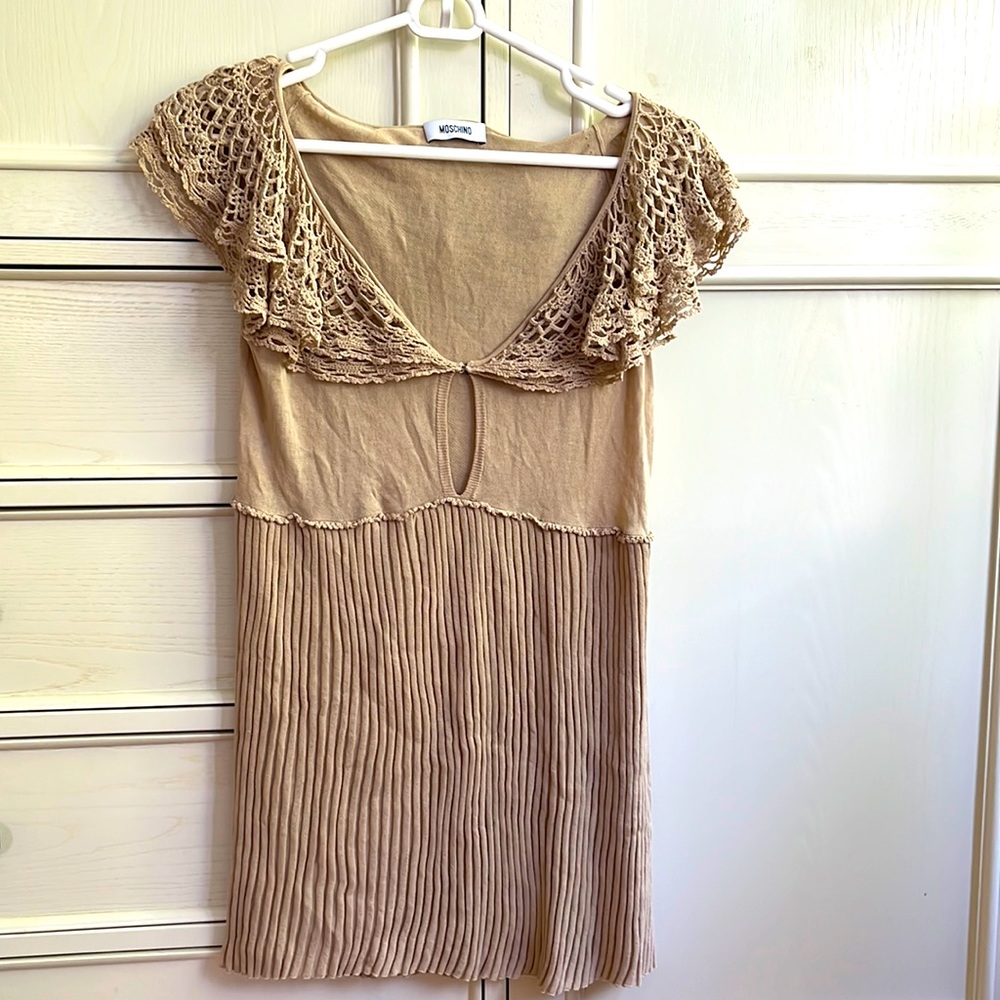 Moschino Tan Blouse